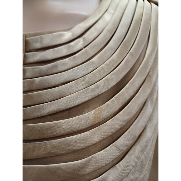 Psalm CIV / Jacqueline Ferrar jacket suit set beige red skirt blazer Sz 16 - Picture 9 of 12